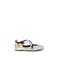 The Attico Silver Polyurethane Ballet Flats by The Attico