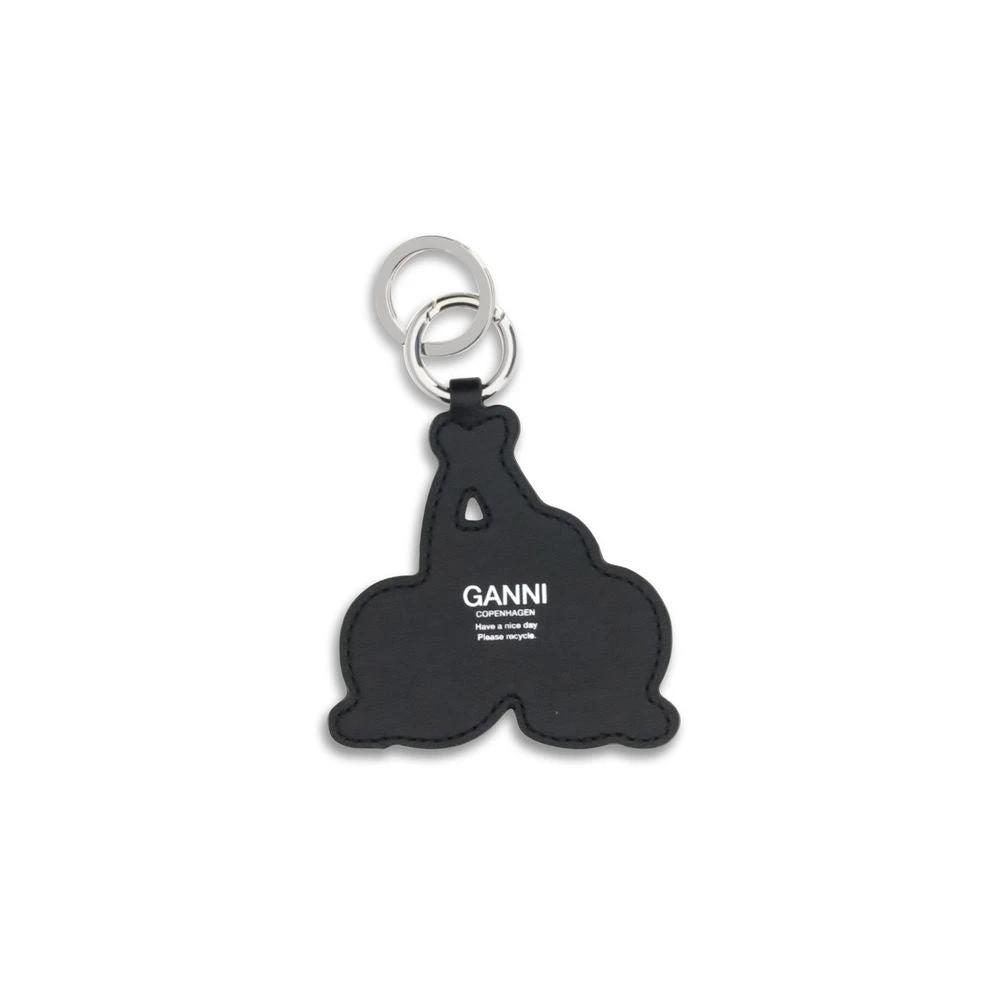 Ganni Multicolor Recycled Leather Keychain by Ganni