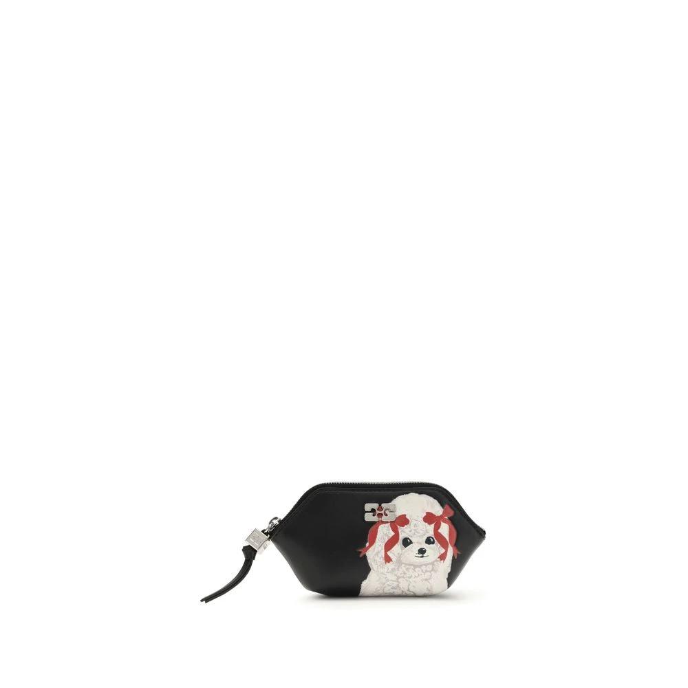 Ganni Black Polyester Wallet by Ganni