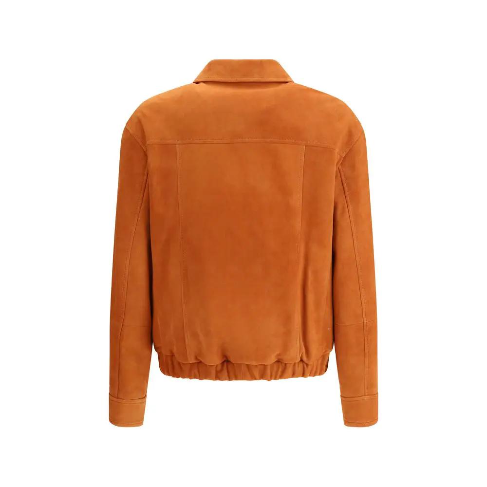 Brunello Cucinelli Multicolor Calf Leather Bos Taurus Jackets And Coat