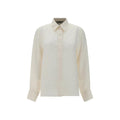Fendi White Silk Pattern Shirt by Fendi