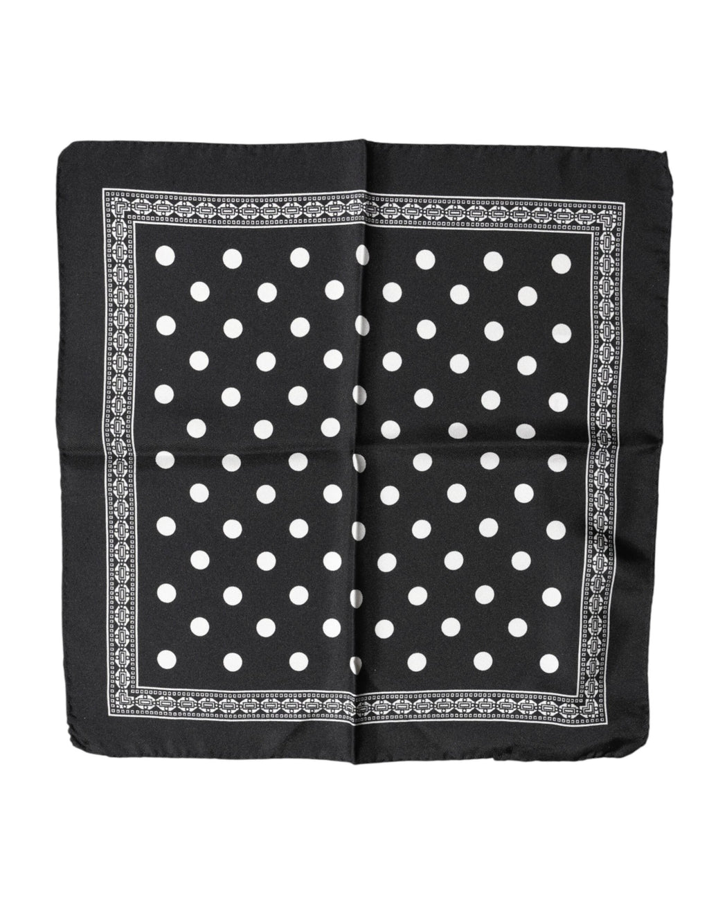 Dolce & Gabbana Black Polka Dot Square Handkerchief Scarf by Dolce & Gabbana