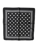 Dolce & Gabbana Black Polka Dot Square Handkerchief Scarf by Dolce & Gabbana