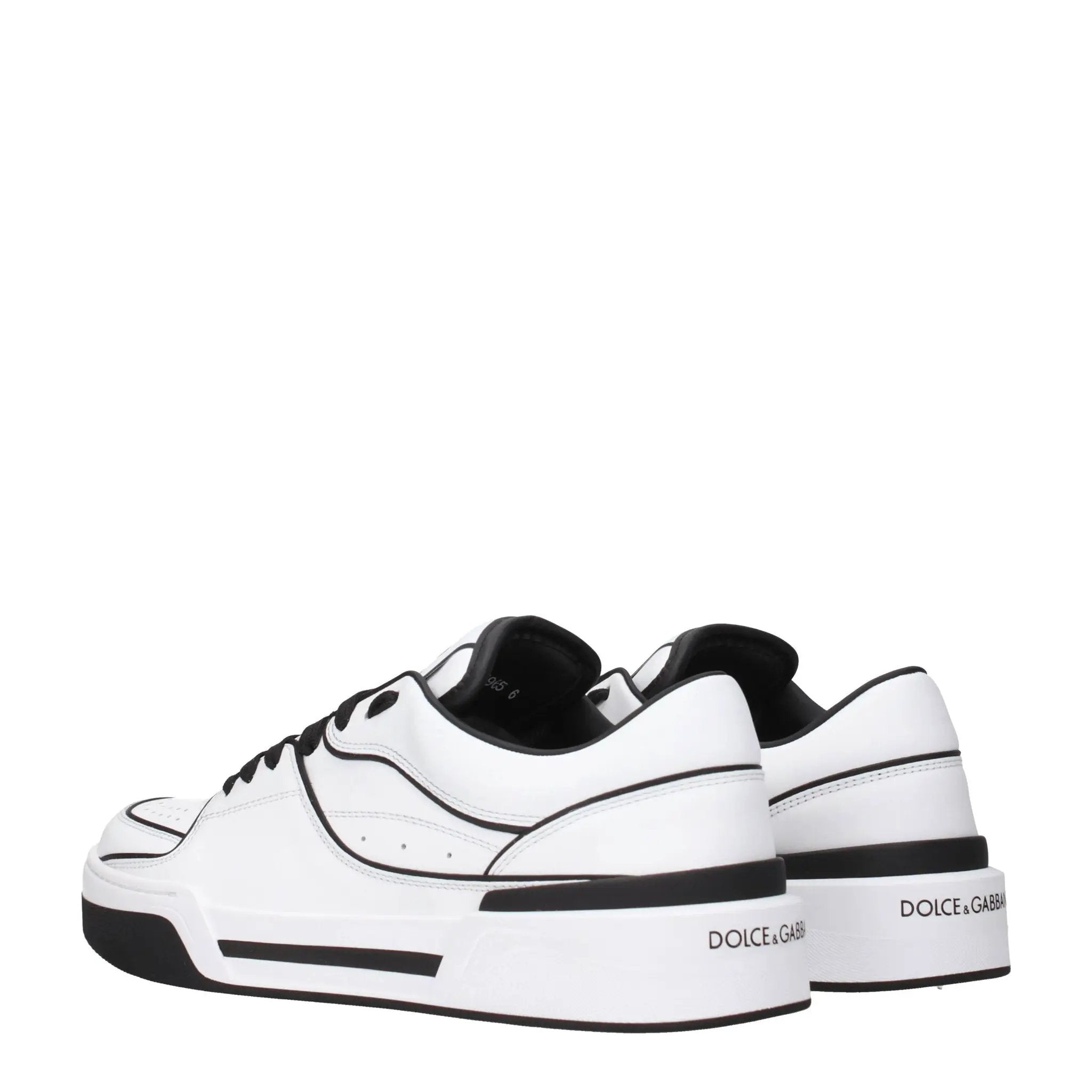 Dolce & Gabbana White Leather Sneakers