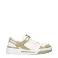 Baskets basses blanches en tissu Dolce &amp; Gabbana