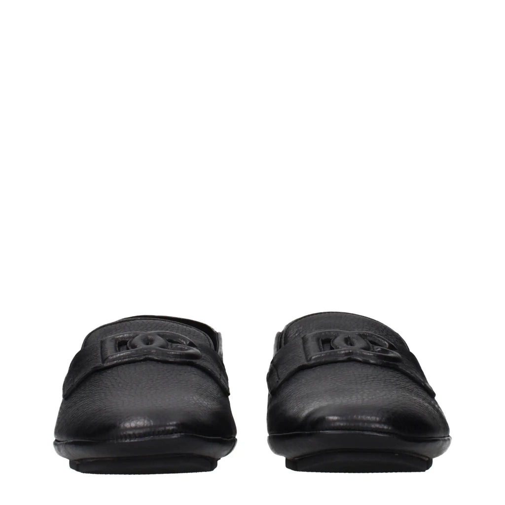 Mocassins Dolce &amp; Gabbana en cuir noir