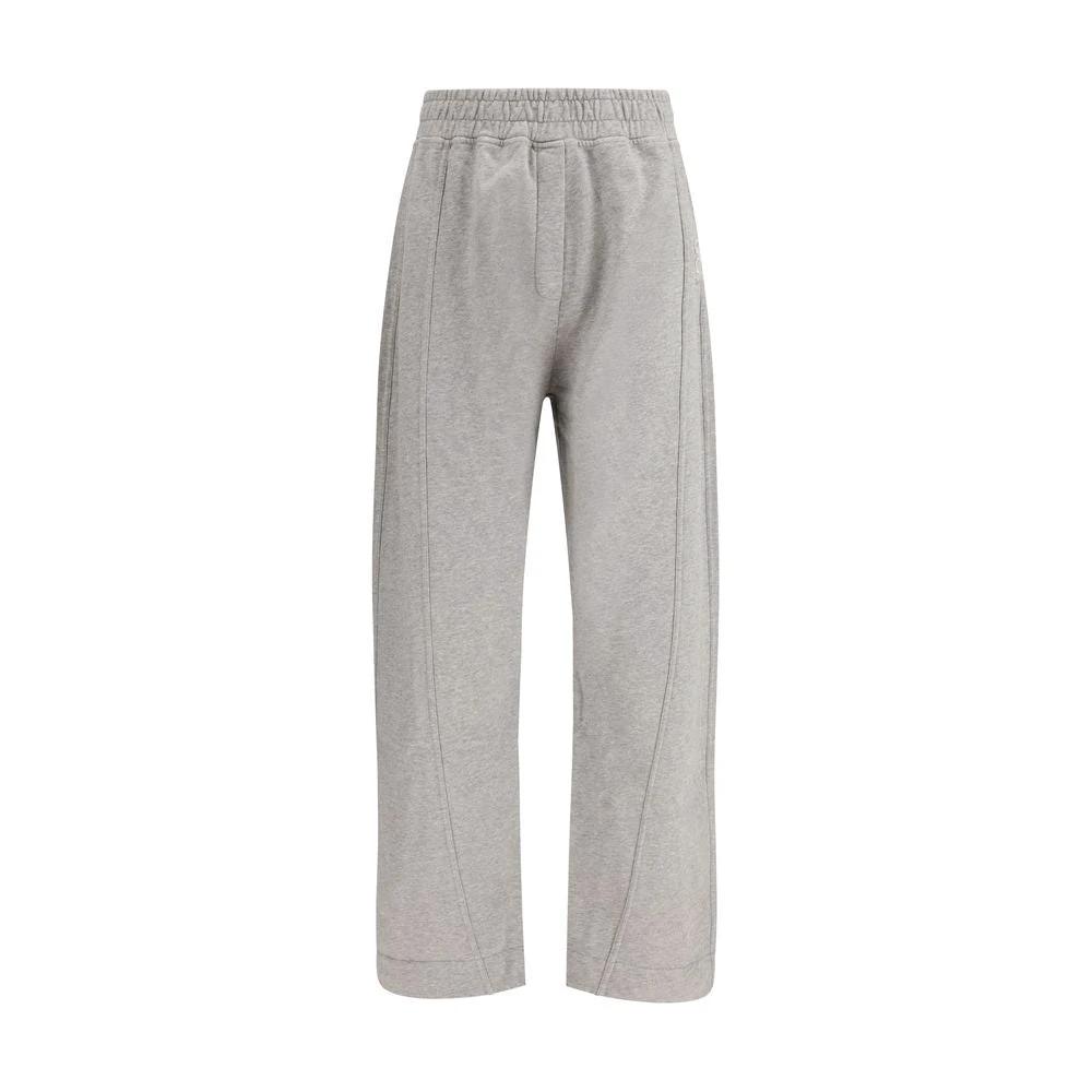 Ganni Gray Cotton Casual Pants by Ganni