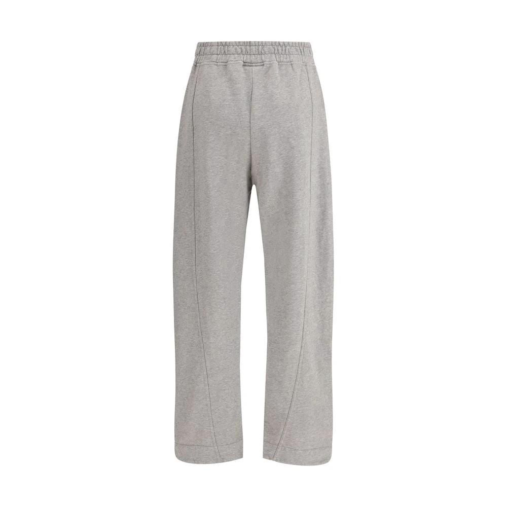 Ganni Gray Cotton Casual Pants by Ganni