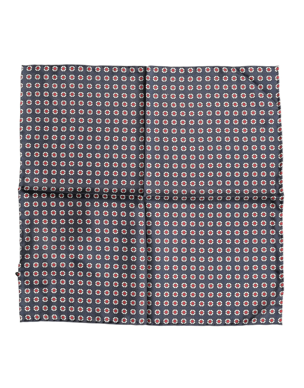 Dolce & Gabbana Blue Patterned Silk Square Handkerchief Scarf by Dolce & Gabbana