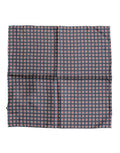 Dolce & Gabbana Blue Patterned Silk Square Handkerchief Scarf by Dolce & Gabbana