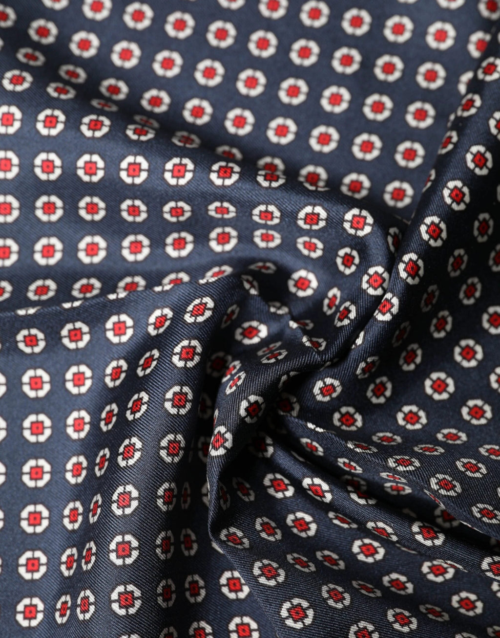 Dolce & Gabbana Blue Patterned Silk Square Handkerchief Scarf by Dolce & Gabbana