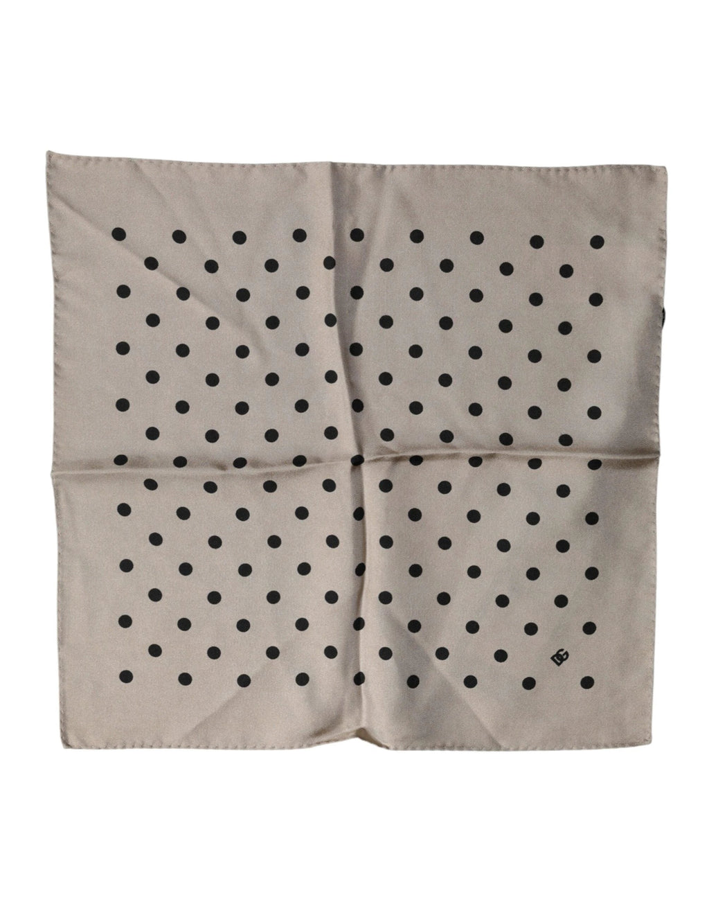 Dolce & Gabbana Brown Polka Dot Square Handkerchief Scarf by Dolce & Gabbana