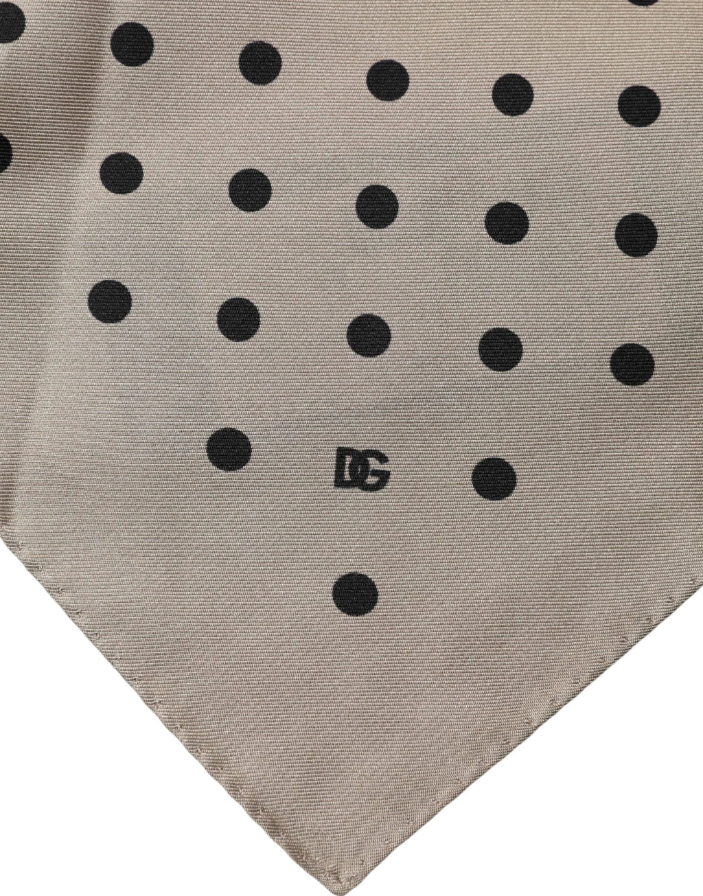 Dolce & Gabbana Brown Polka Dot Square Handkerchief Scarf by Dolce & Gabbana