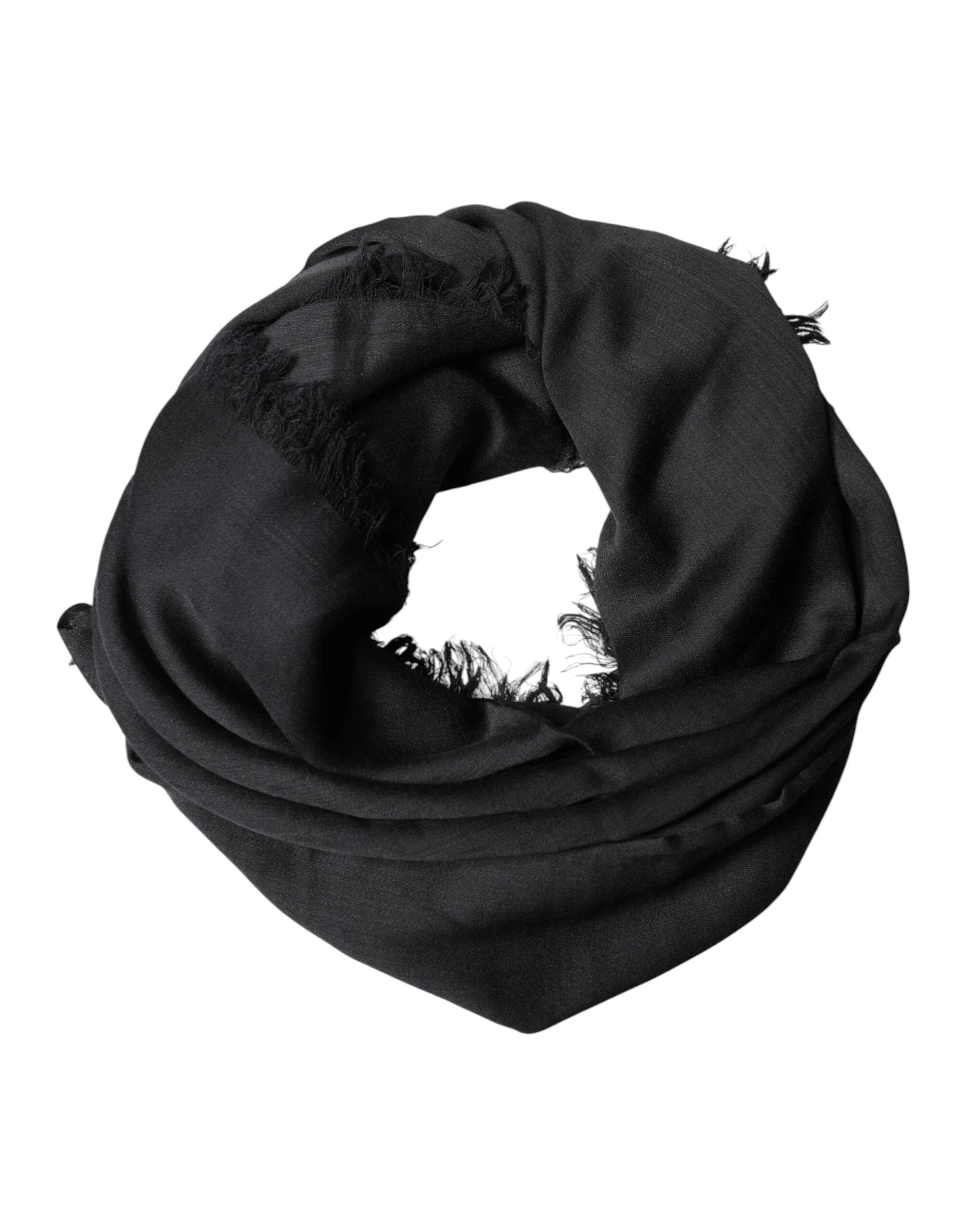 Dolce & Gabbana Black Lace Stole Neck Wrap Shawl Scarf by Dolce & Gabbana