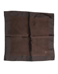 Dolce & Gabbana Brown Logo Silk Square Handkerchief Scarf by Dolce & Gabbana