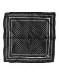 Dolce & Gabbana Scarf Black Poka Dot Men Square Handkerchief by Dolce & Gabbana