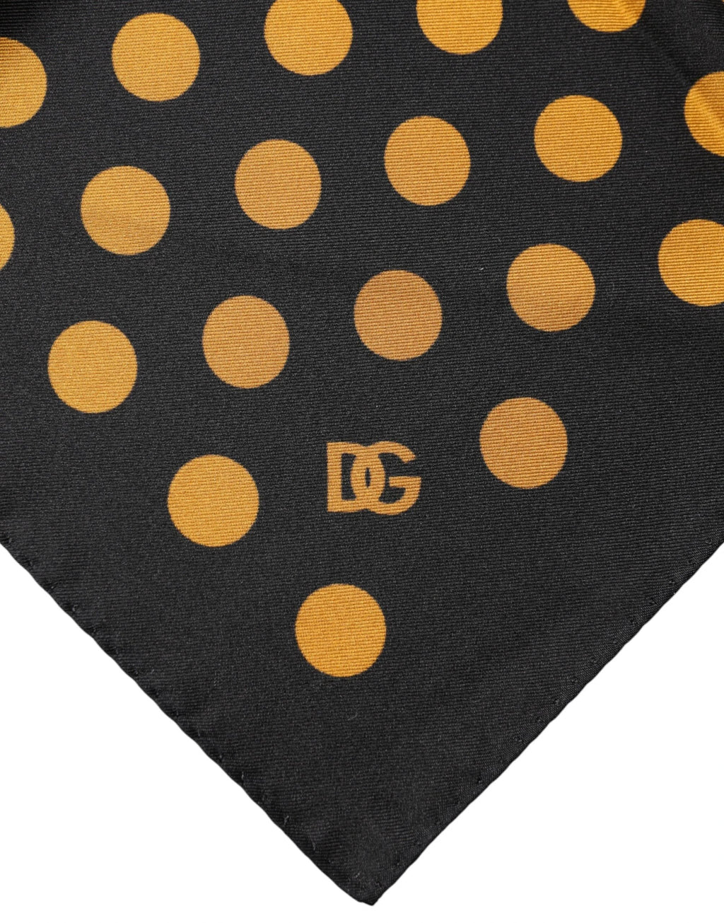 Dolce & Gabbana Black Polka Dot Square Handkerchief Scarf by Dolce & Gabbana