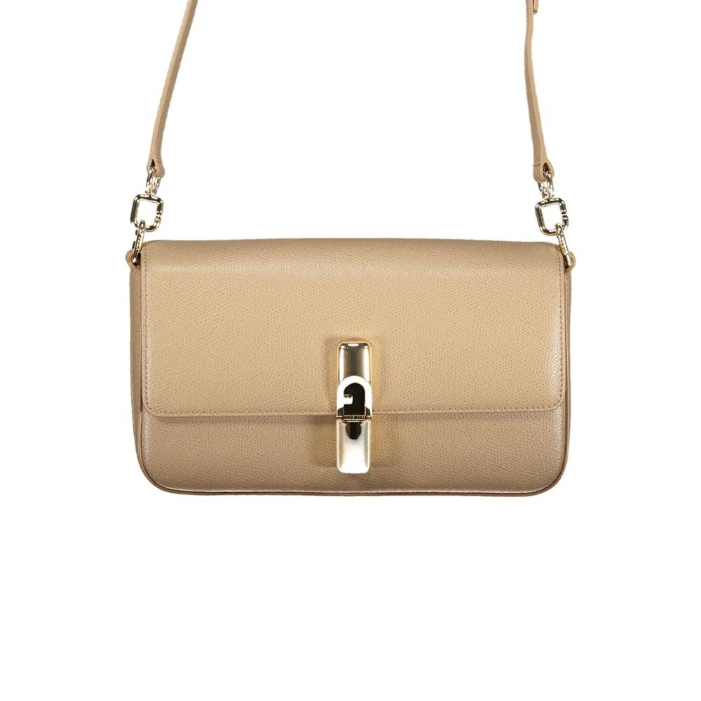 Furla Beige Leather Women Bag Furla
