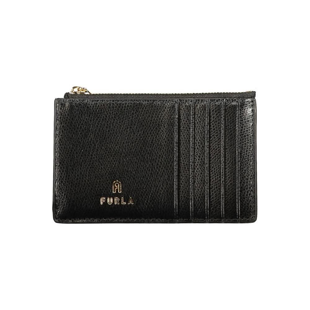 Furla Black Leather Women Wallet Furla