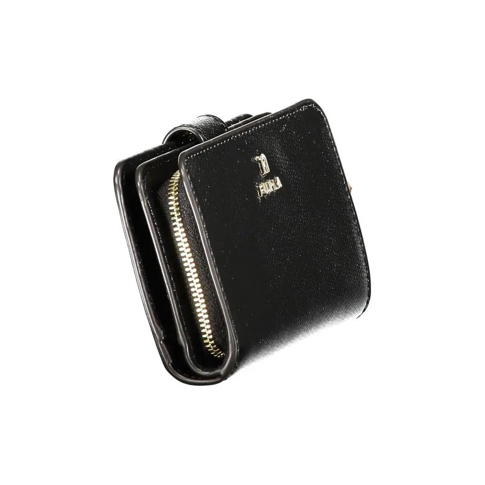 Furla Black Leather Women Wallet