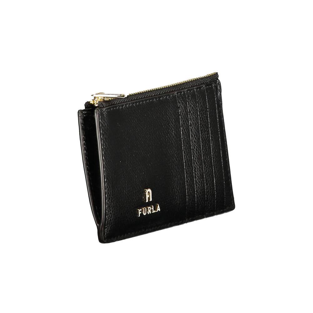 Portefeuille Furla en cuir noir pour femme