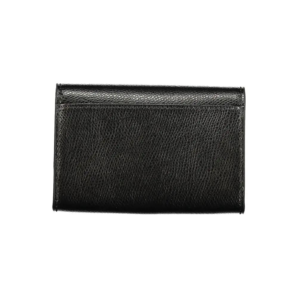 Portefeuille femme en cuir noir Furla Nero
