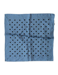 Dolce & Gabbana Blue Polka Dot Square Handkerchief Scarf by Dolce & Gabbana
