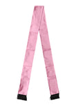 Dolce & Gabbana Pink Silk Fringes Neck Wrap Foulard Scarf by Dolce & Gabbana