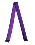Dolce & Gabbana Violet Silk Fringes Neck Wrap Foulard Scarf by Dolce & Gabbana