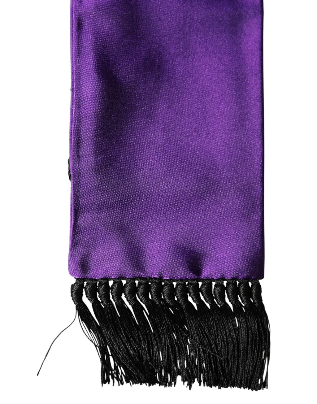 Dolce & Gabbana Violet Silk Fringes Neck Wrap Foulard Scarf by Dolce & Gabbana