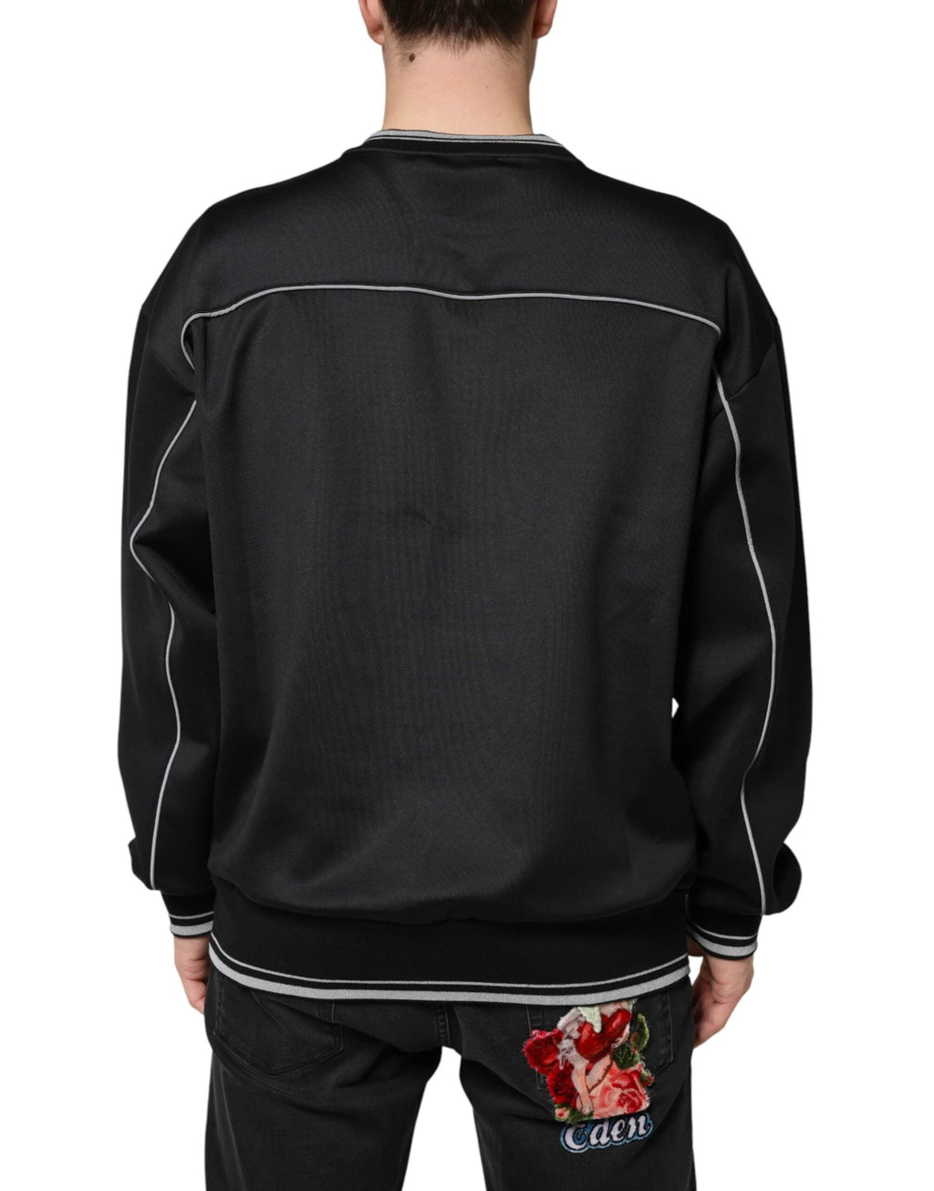 Dolce & Gabbana Black DG Logo Crew Neck Sweatshirt Sweater by Dolce & Gabbana