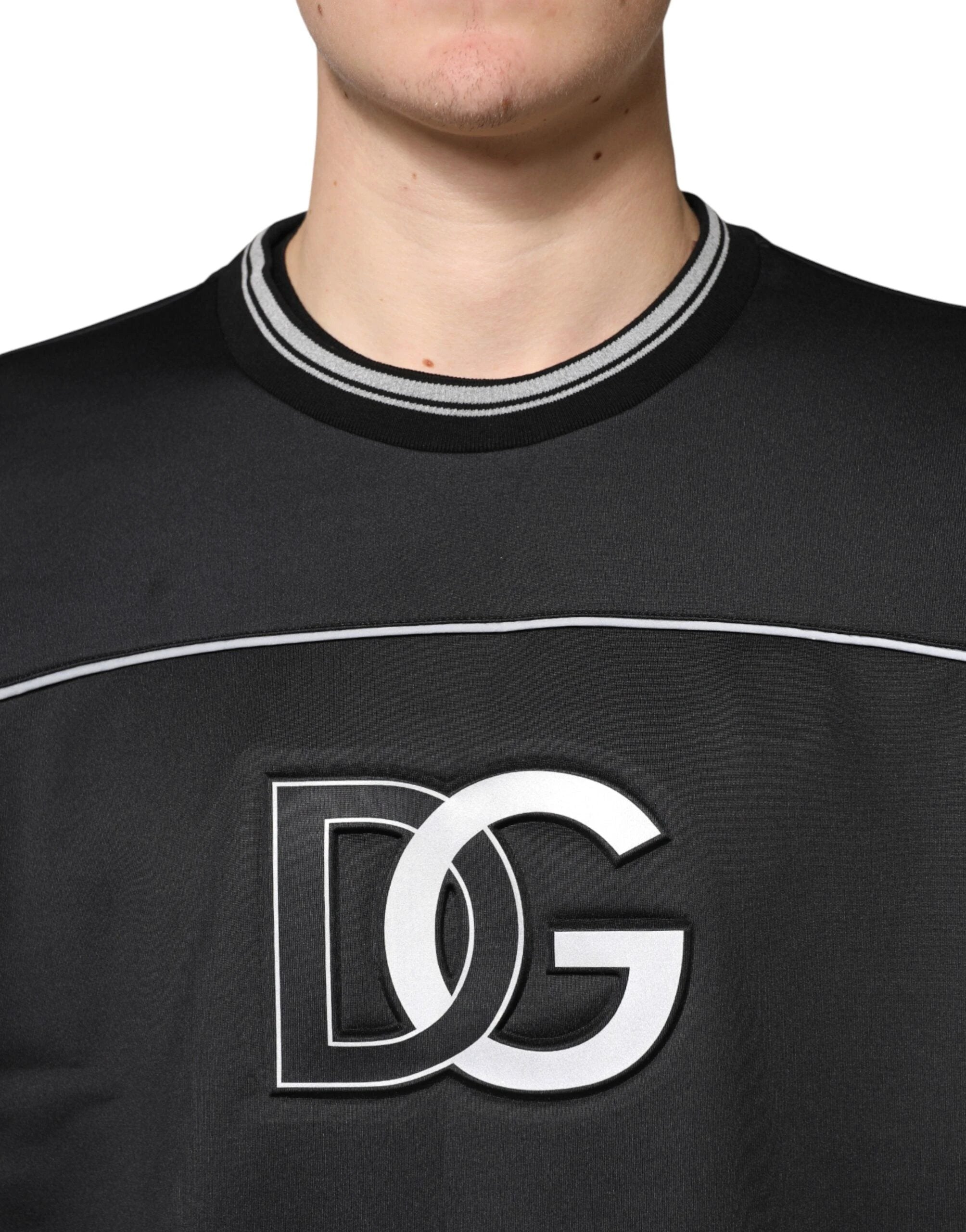 Dolce & Gabbana Black DG Logo Crew Neck Sweatshirt Sweater by Dolce & Gabbana