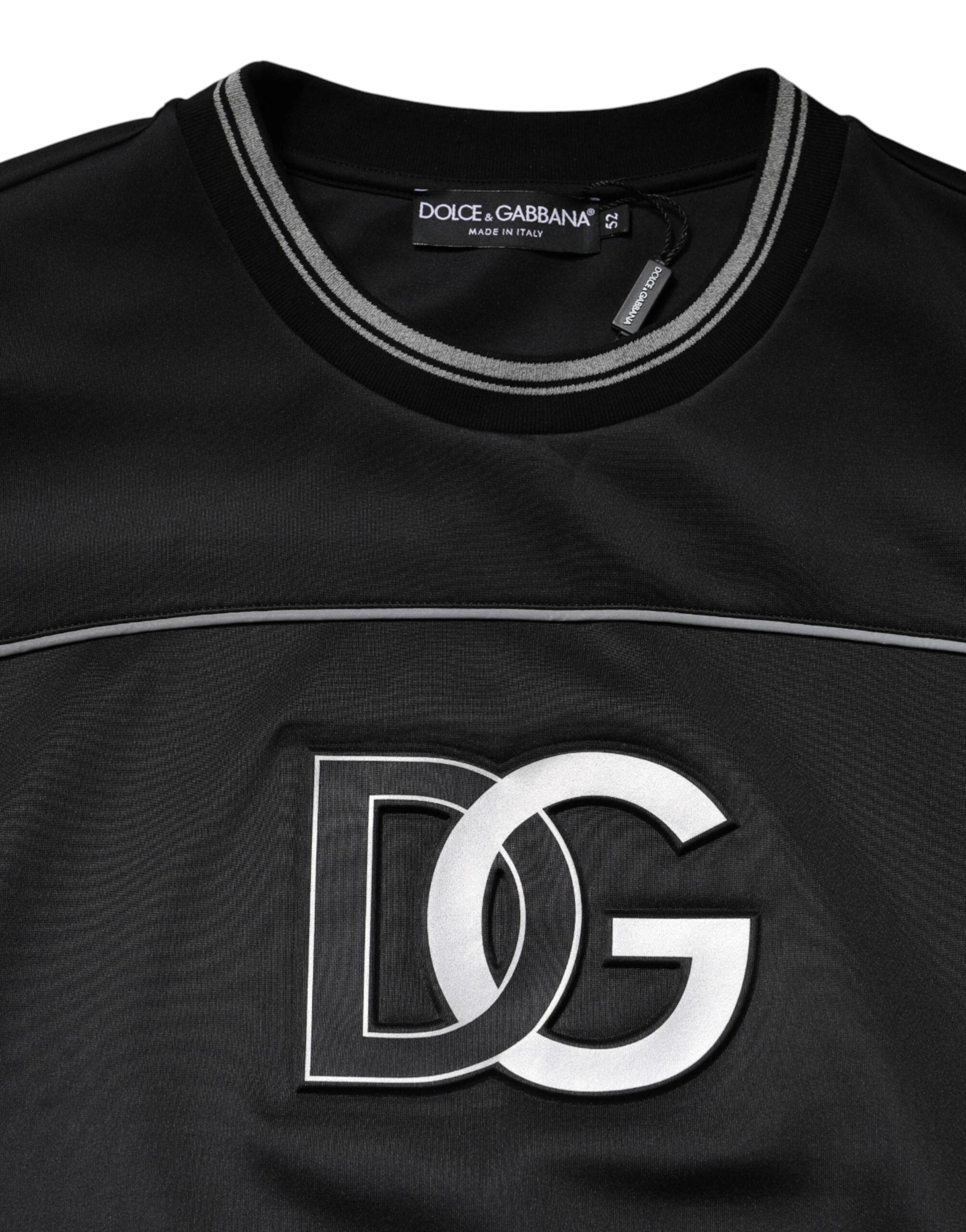 Dolce & Gabbana Black DG Logo Crew Neck Sweatshirt Sweater by Dolce & Gabbana