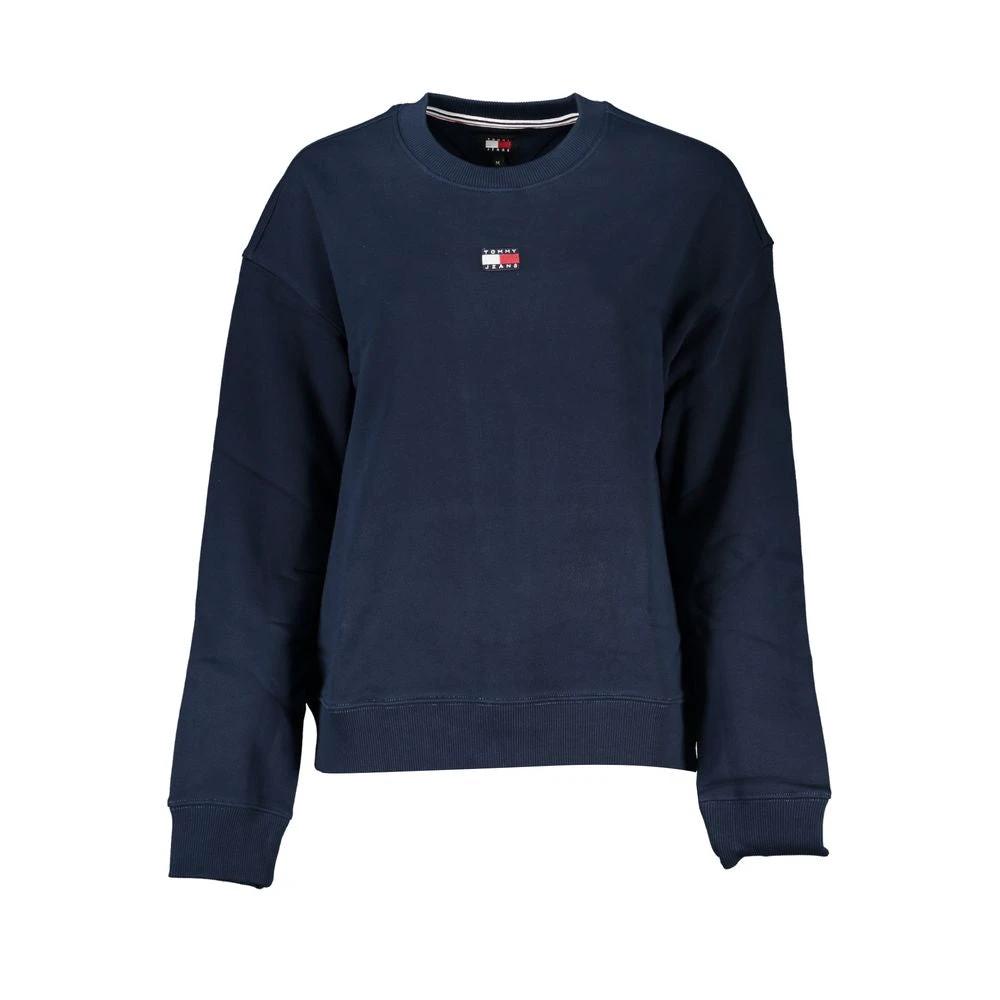 Tommy Hilfiger Blue Cotton Women Sweatshirt Tommy Hilfiger