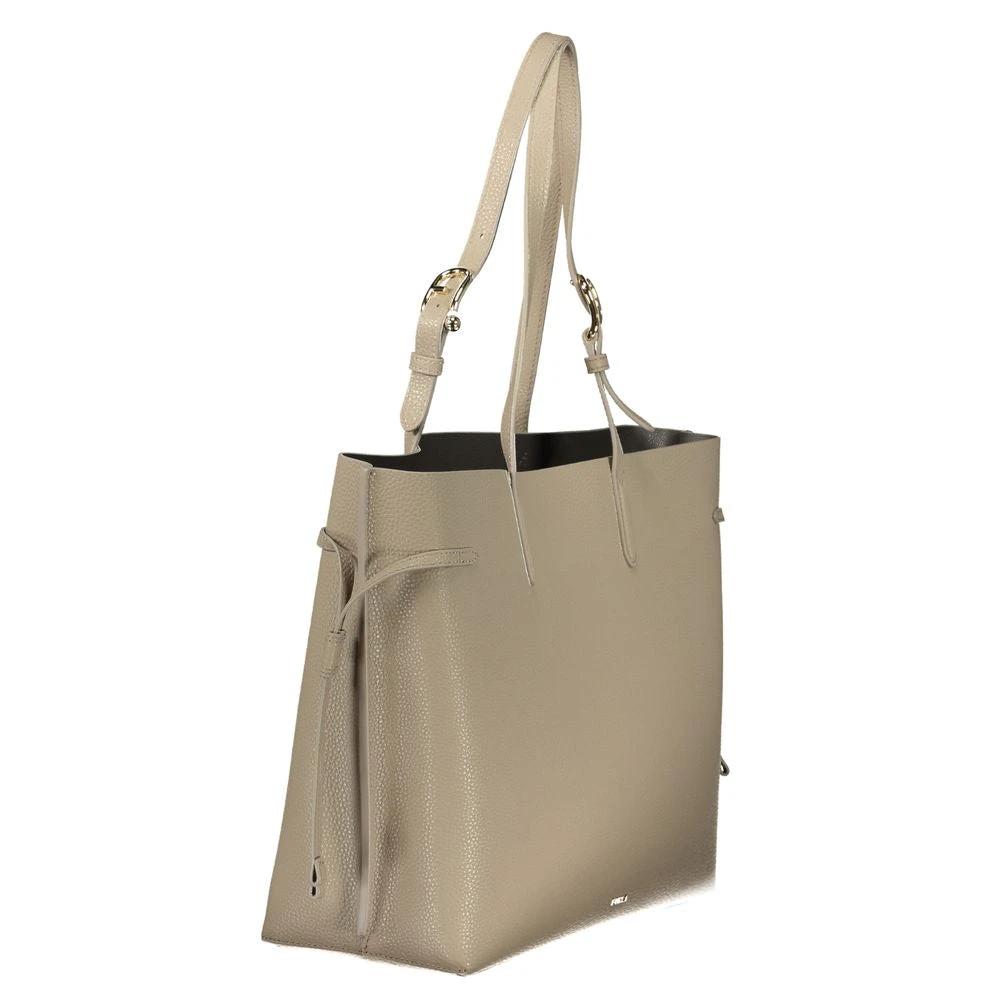 Sac à main Furla en cuir beige pour femme