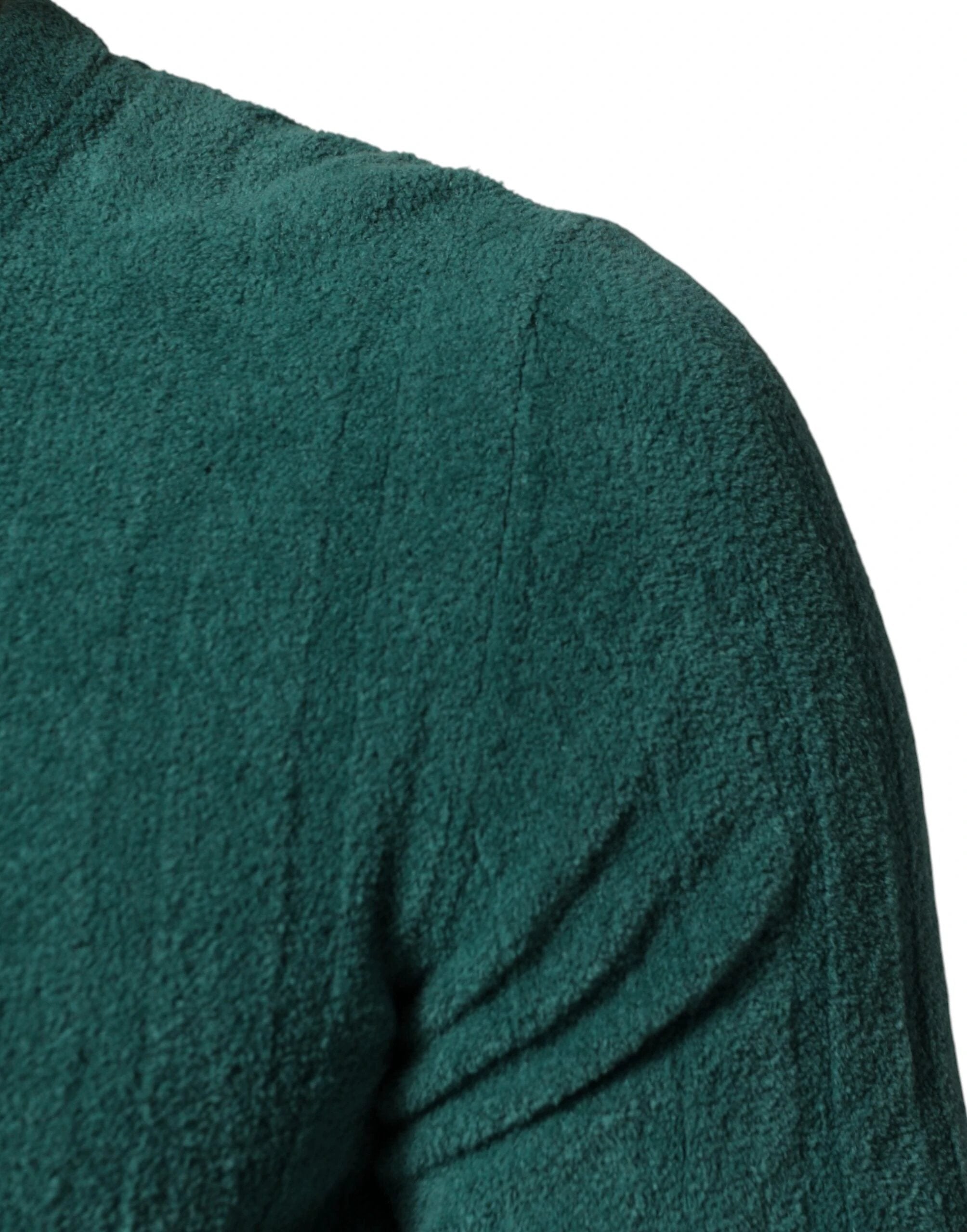 Dolce & Gabbana Dark Green Cotton Blend Men Crew Neck T-shirt by Dolce & Gabbana