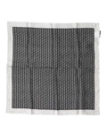 Dolce & Gabbana White Black Patterned Square Foulard Scarf by Dolce & Gabbana