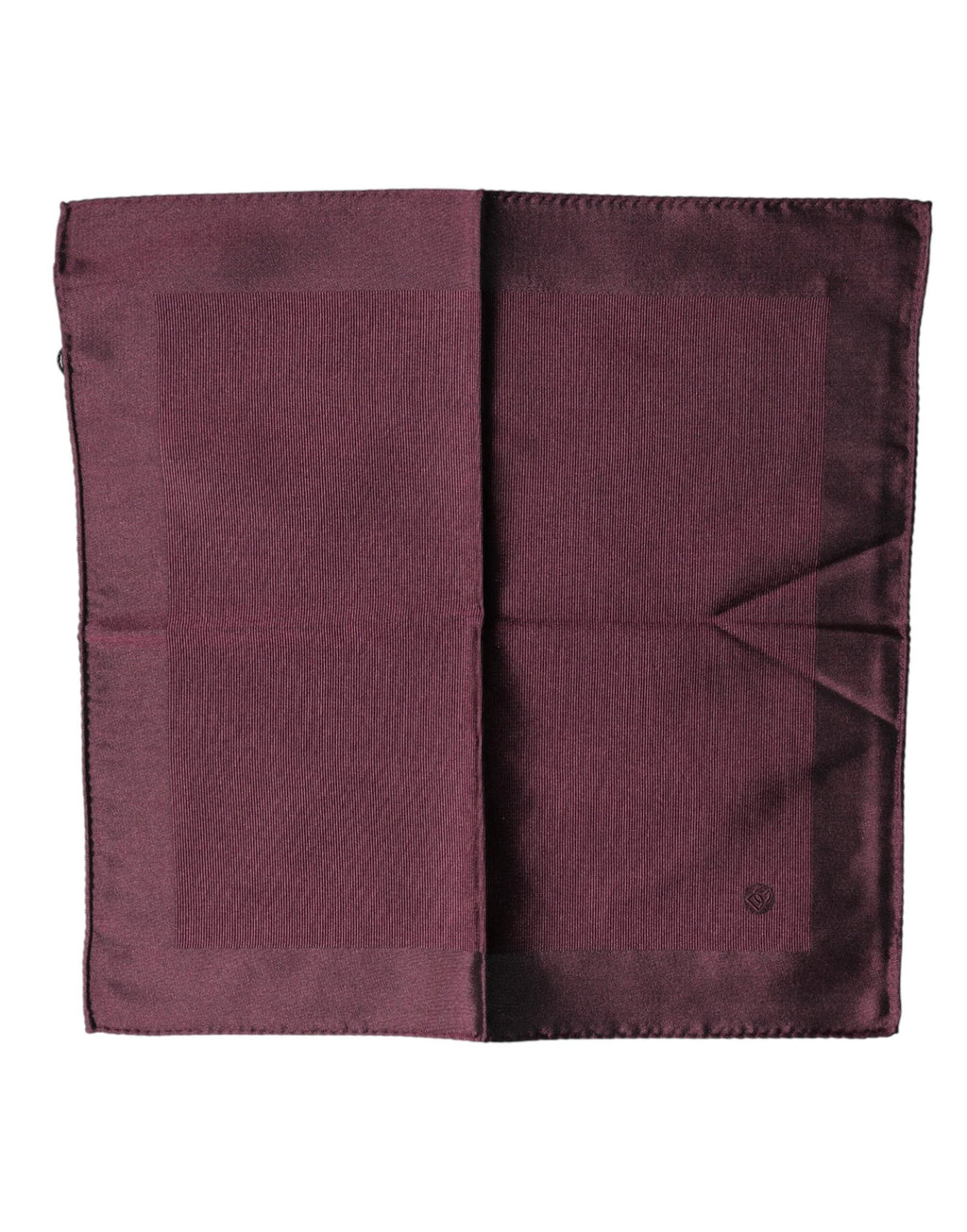 Dolce & Gabbana Maroon Logo Silk Square Handkerchief Scarf by Dolce & Gabbana
