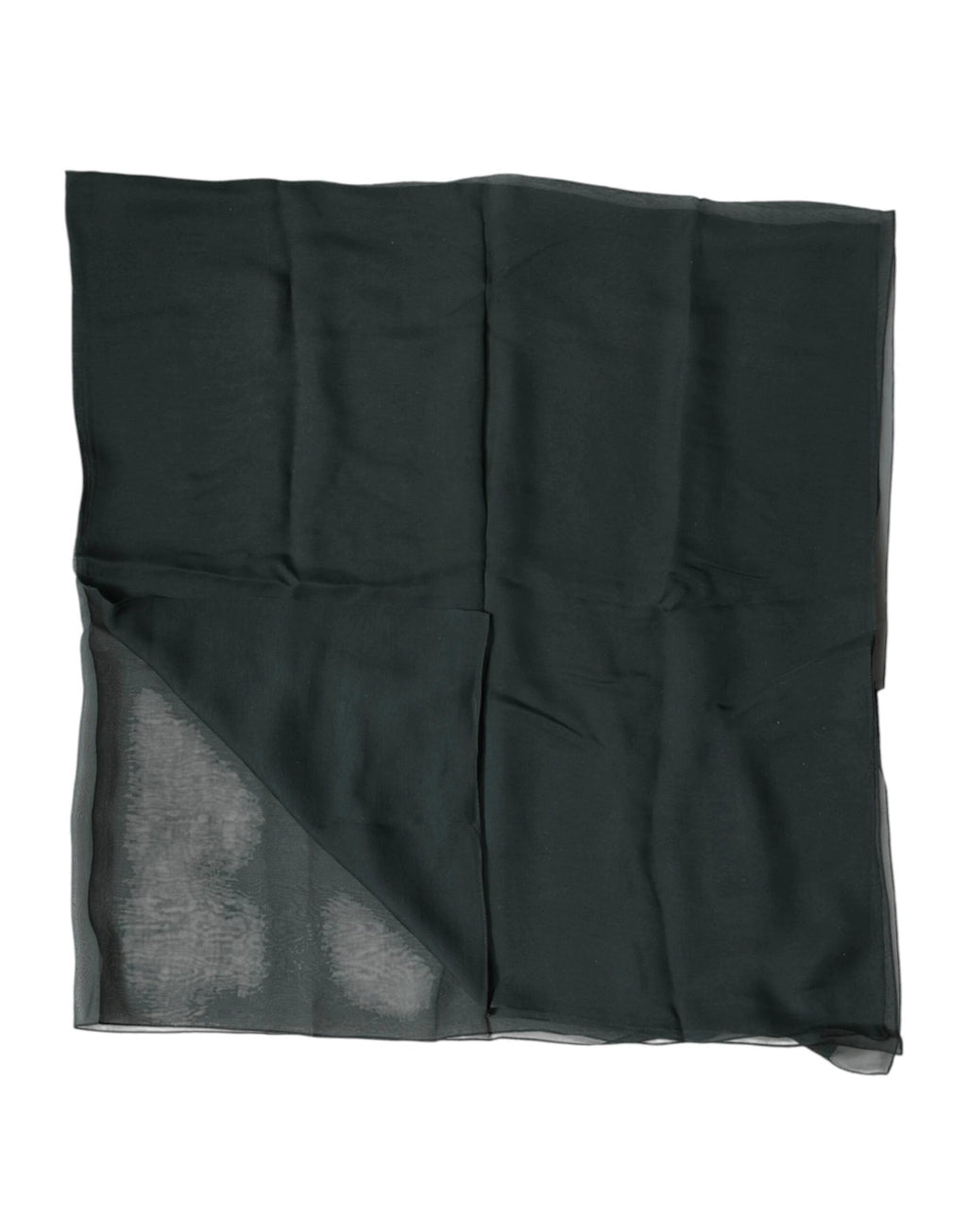Dolce & Gabbana Dark Green Silk Neck Wrap Foulard Scarf by Dolce & Gabbana