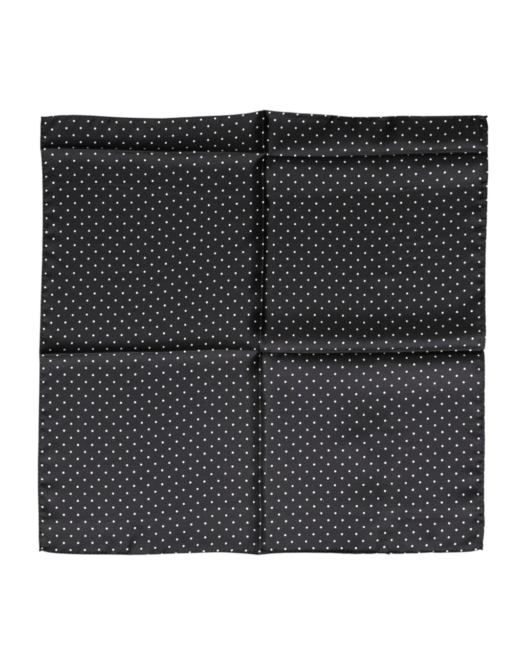 Dolce & Gabbana Black Polka Dot Silk Square Foulard Scarf by Dolce & Gabbana