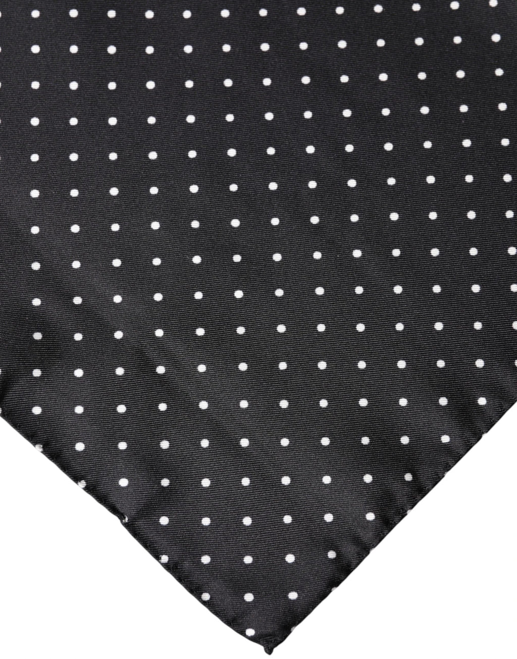 Dolce & Gabbana Black Polka Dot Silk Square Foulard Scarf by Dolce & Gabbana