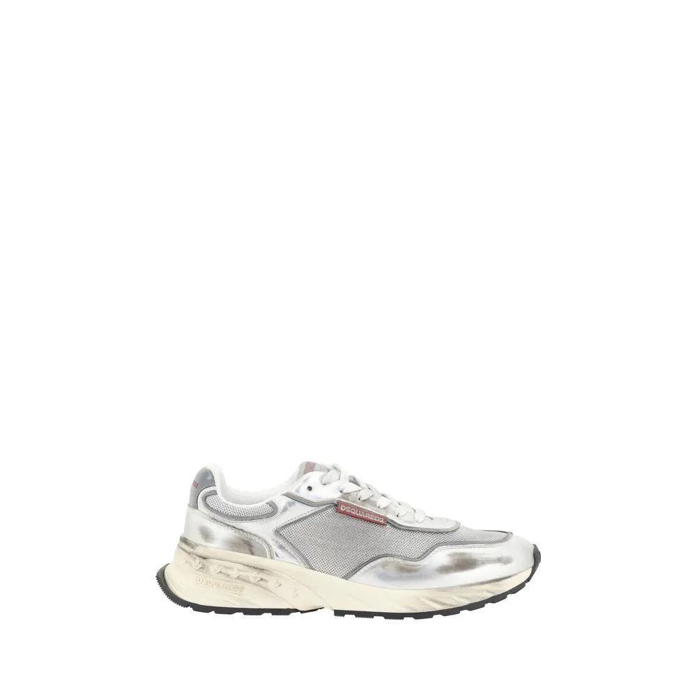 Baskets Dsquared² Bos Taurus en cuir de veau blanc
