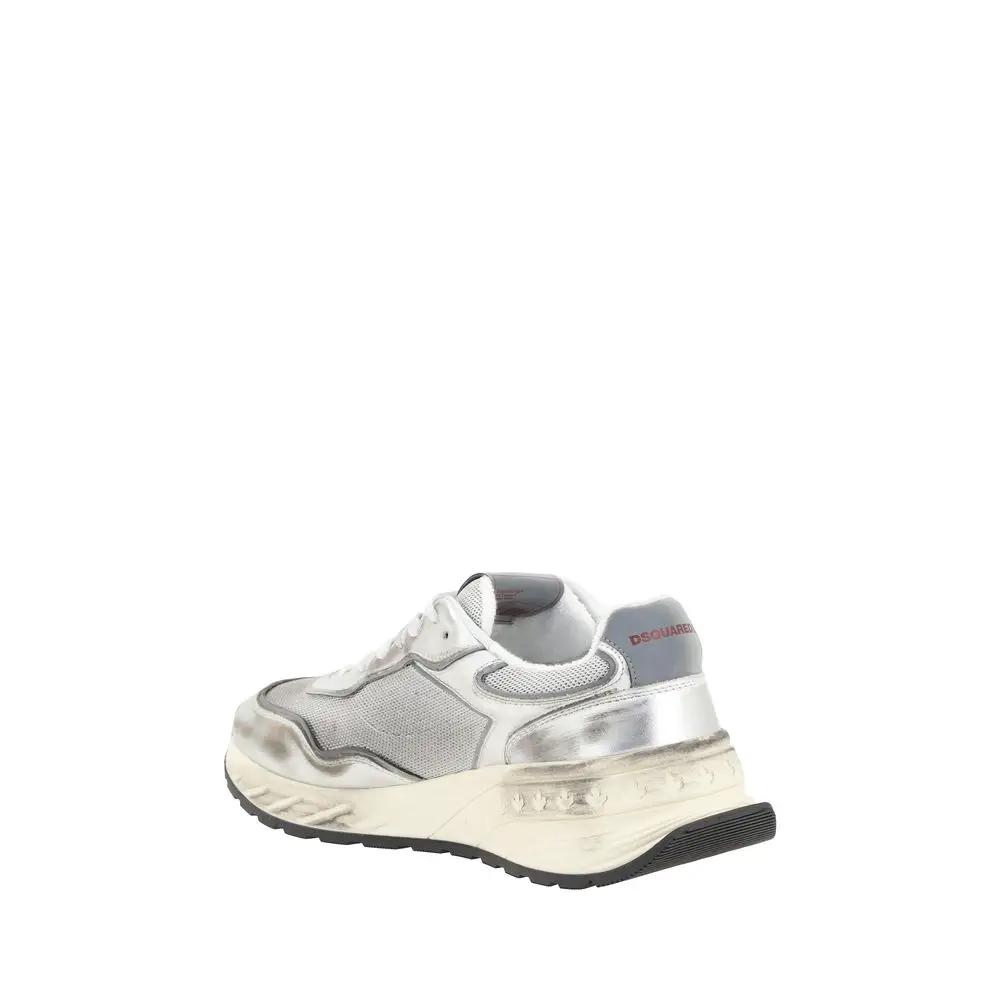 Baskets Dsquared² Bos Taurus en cuir de veau blanc