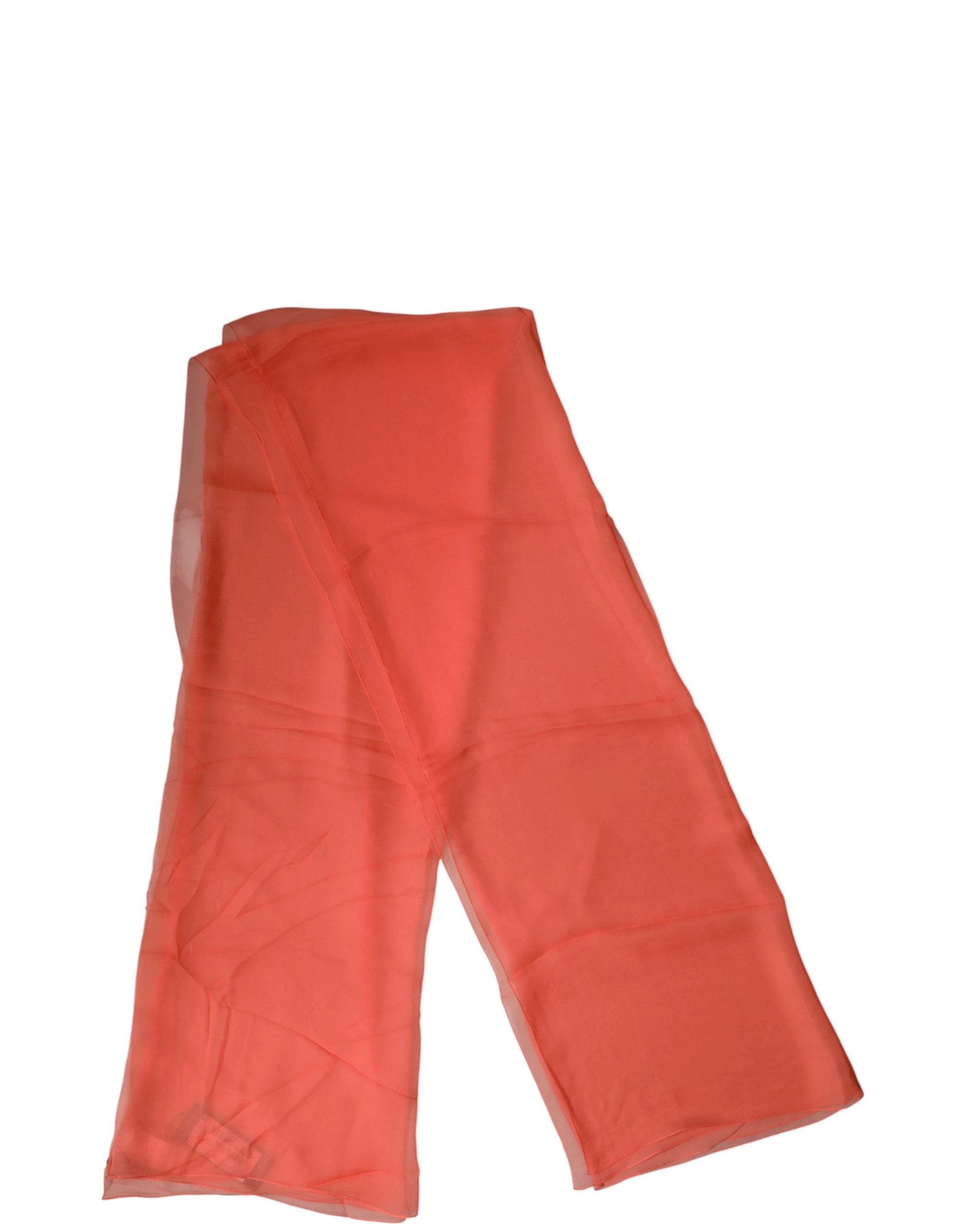 Dolce & Gabbana Orange Stole Silk Neck Wrap Shawl Men Scarf by Dolce & Gabbana