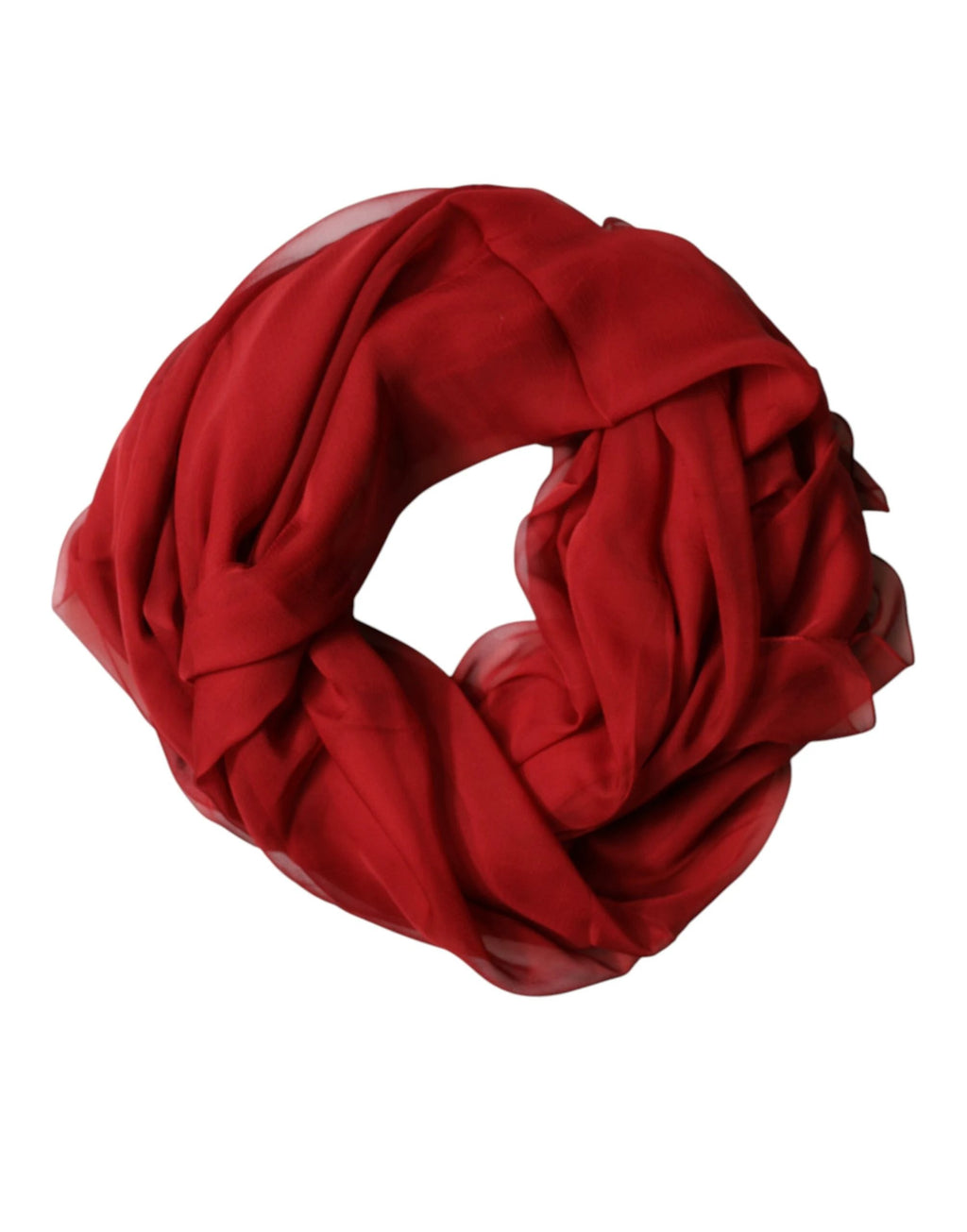 Dolce & Gabbana Red Stole Silk Neck Wrap Shawl Men Scarf by Dolce & Gabbana
