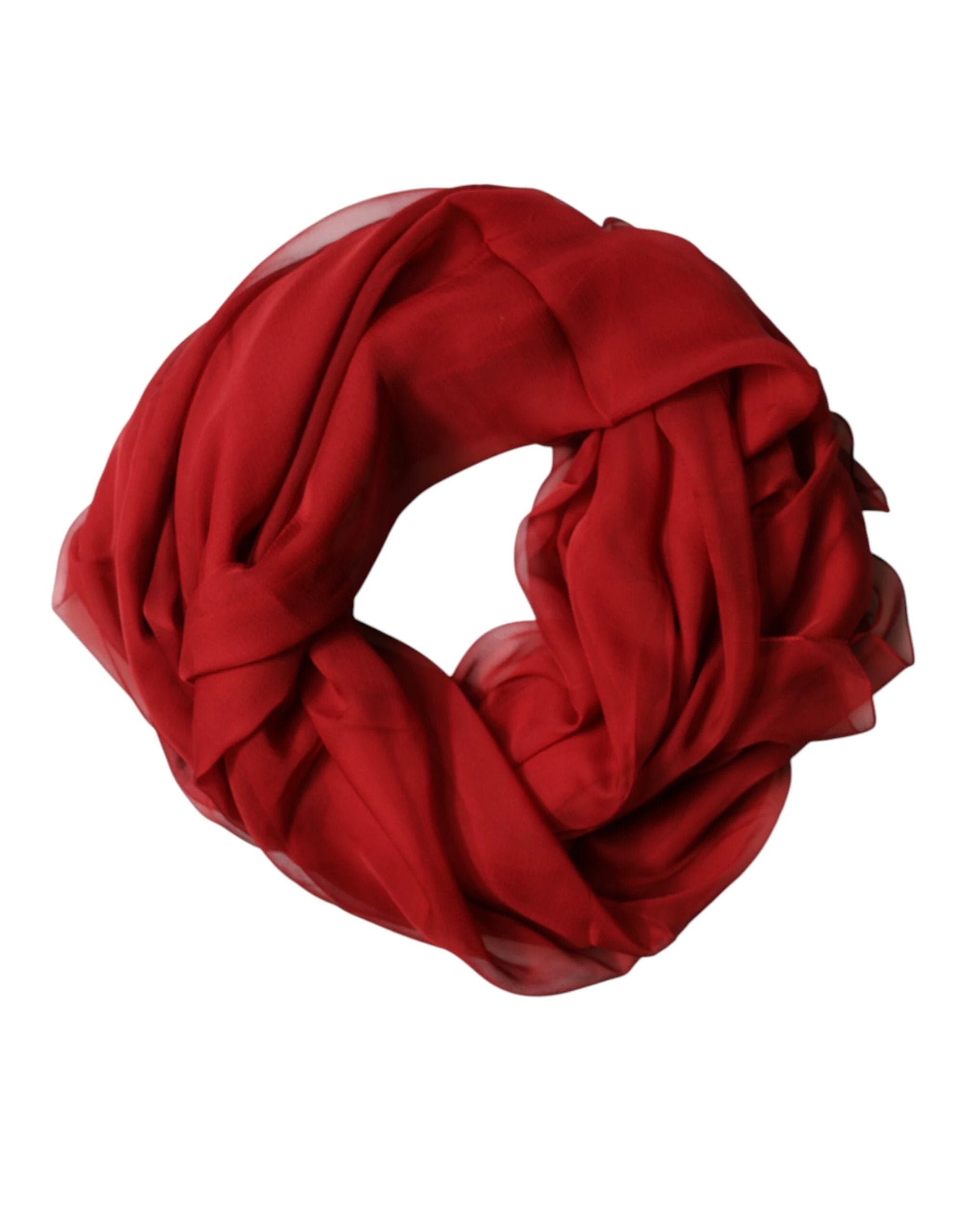 Dolce & Gabbana Red Stole Silk Neck Wrap Shawl Men Scarf by Dolce & Gabbana