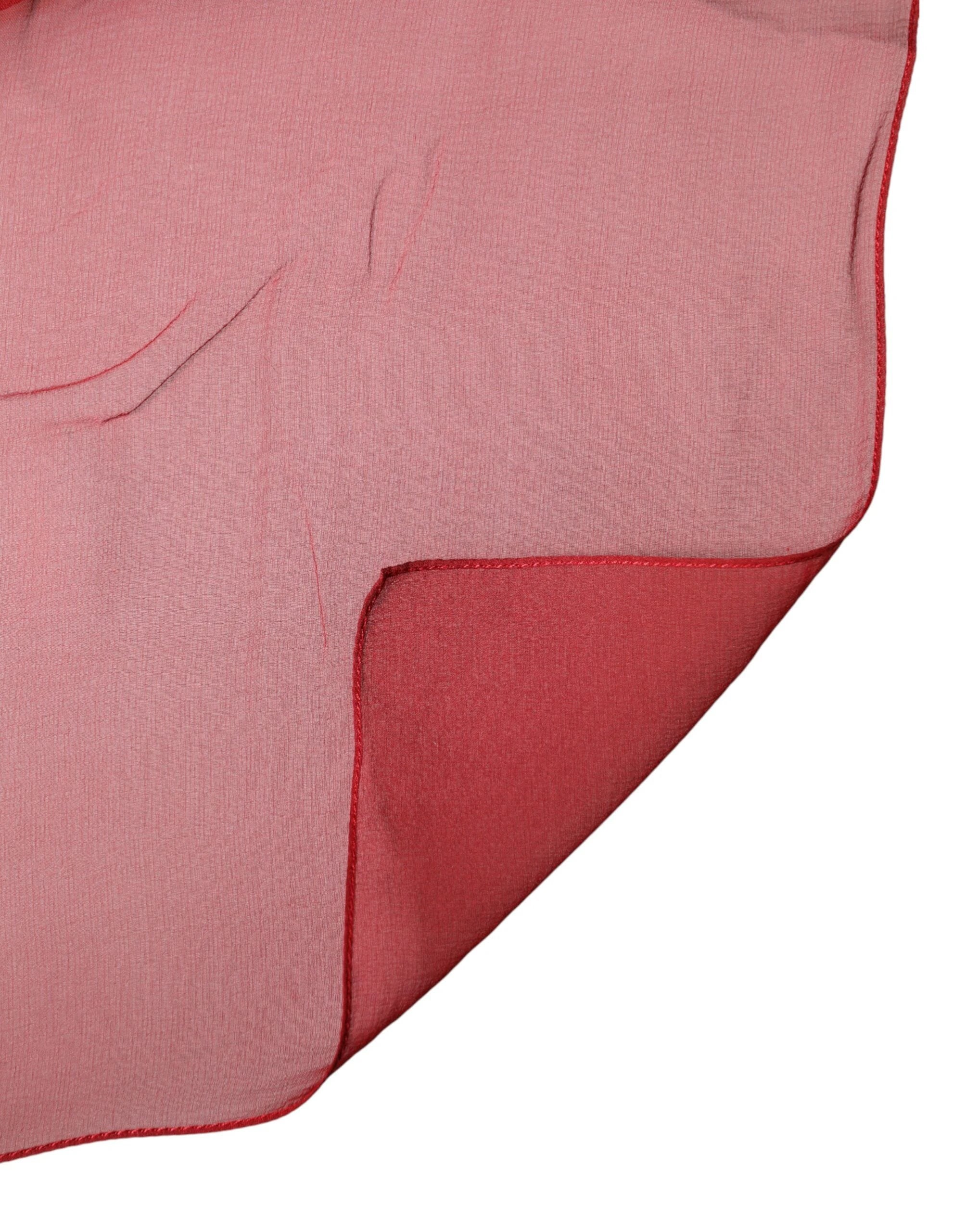 Dolce & Gabbana Red Stole Silk Neck Wrap Shawl Men Scarf by Dolce & Gabbana