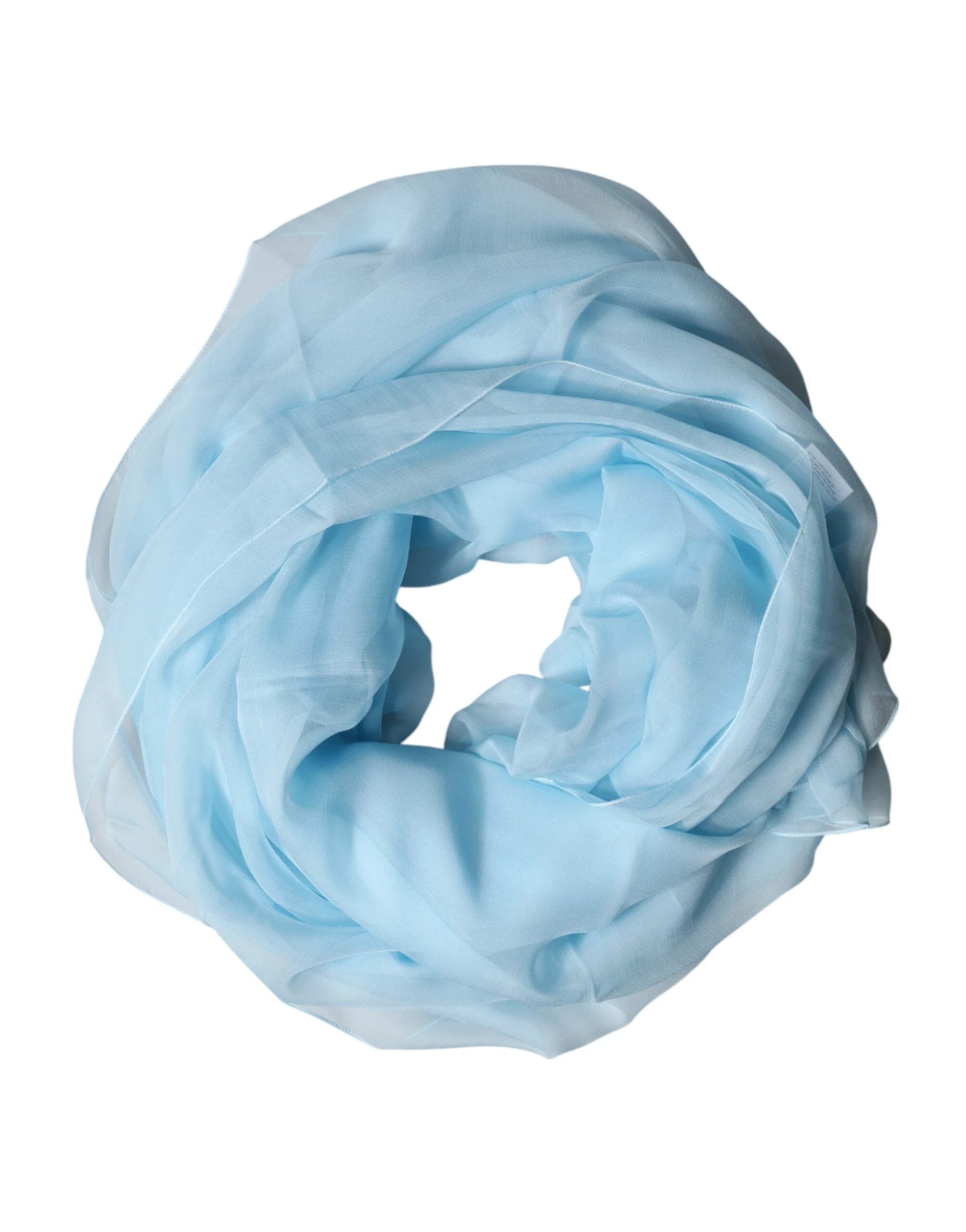 Dolce & Gabbana Light Blue Stole Silk Neck Wrap Shawl Scarf by Dolce & Gabbana