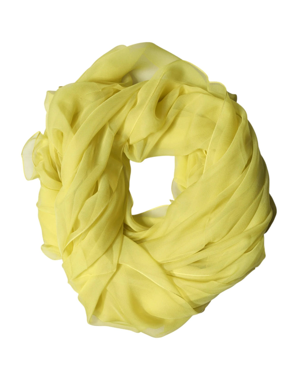 Dolce & Gabbana Yellow Stole Silk Neck Wrap Shawl Men Scarf by Dolce & Gabbana