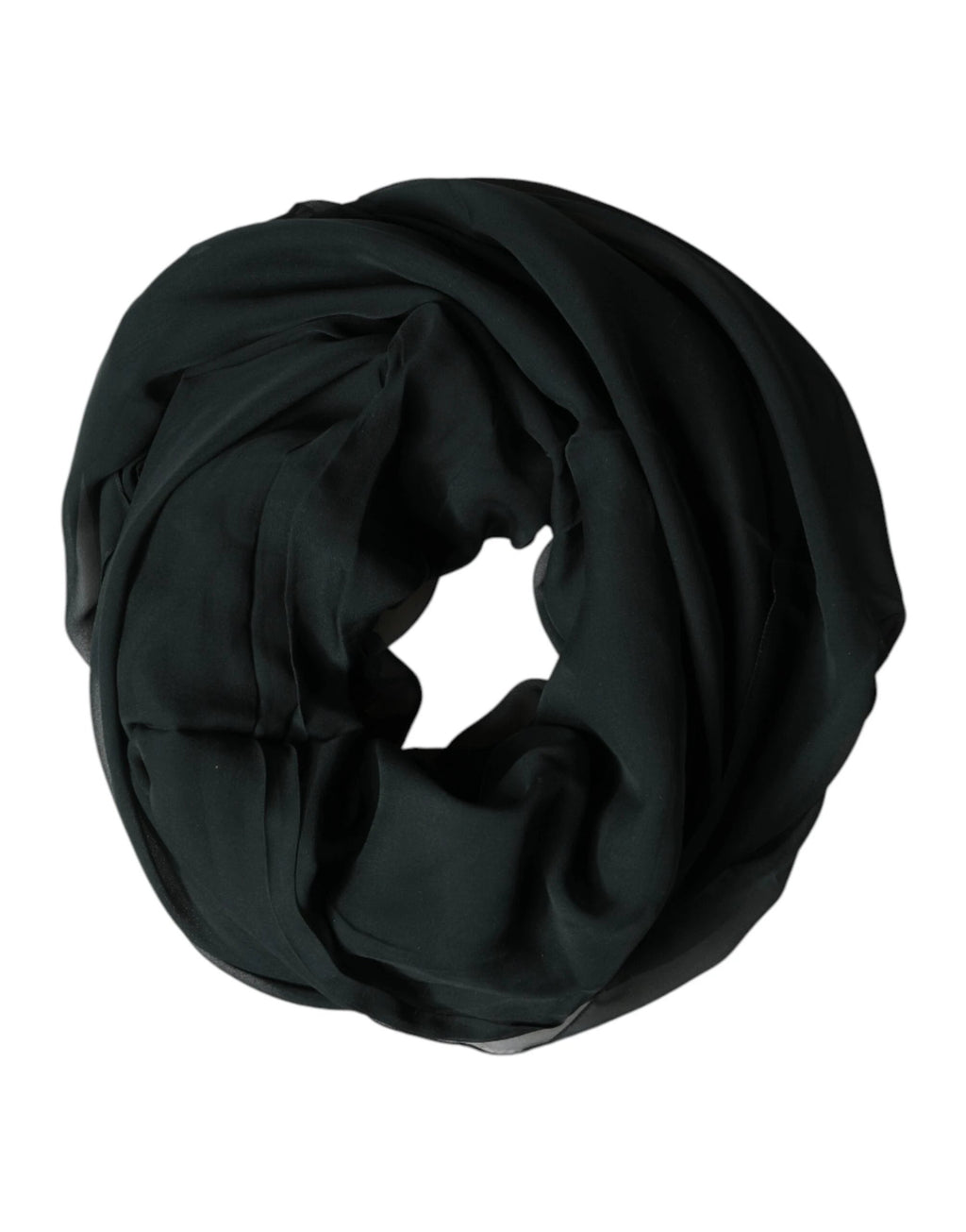 Dolce & Gabbana Dark Green Stole Silk Neck Wrap Shawl Scarf by Dolce & Gabbana